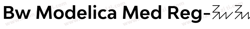 Bw Modelica Med Reg字体转换